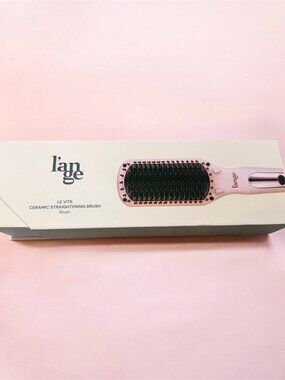 L'ange Le Vite Ceramic Straigtening Brush (Pink)